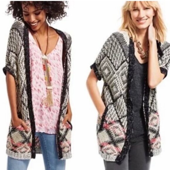 Carole Anderson SZ L Provence CAbi Boho Chic Southwestern Western Slouchy - Picture 1 of 16